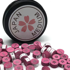 Puntas de Taco de Billar Sakura Multicapa de 14 mm, Puntas de Taco de Billar de Piel de Cerdo de Alta Elasticidad para Billar Chino de 8 y 9 Bolas - Product Image 2