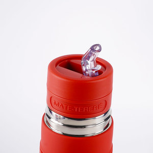 Stock 500ML Argentina Yerba Mate Cup Automate Termo Flask Para Mate Todo En <span class=keywords><strong>uno</strong></span> Acero inoxidable Negro Yerba Mate Kit para viajes - Product Image 3