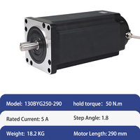 Kit de moteur pas à pas hybride NEMA 52 130 mm avec couple élevé 50 Nm 6,8 A 130BYG350-290 Moteur CNC en stock