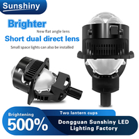 Phare LED double faisceau 3 pouces 20000LM, lentille de projecteur LED pour voiture, boîtier en aluminium, Plug and Play, design personnalisé disponible