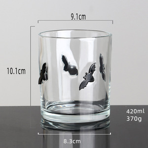 Vasos de Jugo con Diseño de Frutas de 14 Onzas, Vasos de Cóctel sin Tallo con Confeti Navideño de <span class=keywords><strong>Hollywood</strong></span> para Fiestas en Casa, Recuerdos y Suministros - Product Image 4