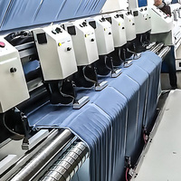 Machine automatique de découpe de serviettes en coton éponge avec système de déroulage de tissu pour ligne de production automatisée de serviettes