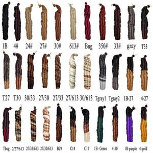 BELEZA T30 Meilleure vente Extensions de cheveux synthétiques à fibres haute température, teintes, à boucles souples françaises, pour tressage au crochet, pour femmes africaines - Product Image 6