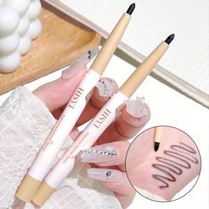 Lápices de <span class=keywords><strong>delineador</strong></span> de ojos impermeables de larga duración, maquillaje de ojos a prueba de manchas de pigmento alto, colores duales, ingredientes minerales fáciles para principiantes - Product Image 4