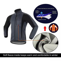 Bicicleta MTB a prueba de viento y resistente al agua cálida chaqueta para invierno ciclismo MTB equipo chaqueta