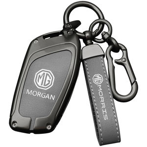 Étui de protection pour clé de voiture en cuir et alliage pour MG ZS HS 5 6 EZS pour Roewe RX8 RX5 <span class=keywords><strong>RX3</strong></span> I6 I5 Accessoires de porte-clés - Product Image 1
