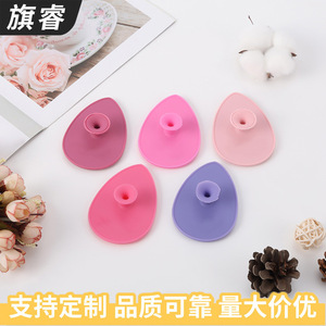 Silicone Facial Cleansing Brush Pink Soft Bristle Manual Pore Massage For Face Cleansing - Product Image 2