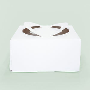 Vente en gros écologique <span class=keywords><strong>original</strong></span> couleur marron petit papier bonbons chocolat boîte d'emballage cadeau mariage dragées avec poignée - Product Image 1