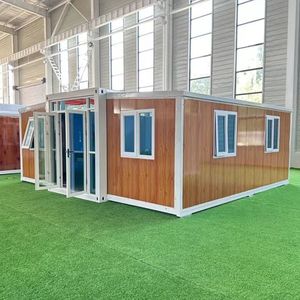 Maisons conteneurs extensibles de luxe 20 pieds 40 pieds Petite maison mobile pliante de 3 chambres Hôtels de luxe préfabriqués Immeuble de bureaux - Product Image 1