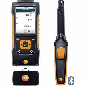 Nuevo Instrumento de Medición de Velocidad del Aire y Calidad del Aire Interior Testo 440dp, Incluye Sensor Diferencial 0560 4402 - Product Image 4