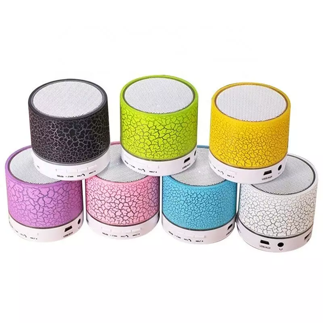 Mini Portable Bluetooth Speaker With RGB LED Light Wireless Stereo Sound Bass Music Box Outdoor Party Speaker