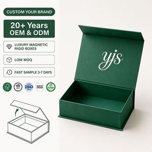 CRD Magnetic Gift <b>Box</b> Custom Logo Rigid Magnetic Closure <b>Box</b> with UV Coating and Embossing Sponge Lining for <b>Hats</b> & Large Items - Product Image 1