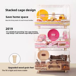 <span class=keywords><strong>Cage</strong></span> de <span class=keywords><strong>hamster</strong></span> en acrylique Tafit de 88cm pour <span class=keywords><strong>hamster</strong></span> nain, <span class=keywords><strong>hamster</strong></span> syrien avec vue entièrement transparente, petite maison de <span class=keywords><strong>hamster</strong></span> pour animaux de compagnie - Product Image 2