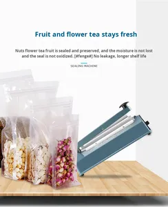 Máquina de Sellado Térmico Semiautomática Eléctrica Tipo PFS 300I para Bolsas de Plástico para Alimentos, Fácil de Operar, Longitud Máxima de Sellado de 30 cm, Pequeña - Product Image 2