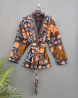 100% kualitas terbaik klasik elegan gaya Boho Musim Dingin Suzani bordir Kimono katun diisi wol bordir tangan