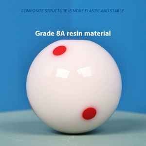 Jhf thể thao hồ bơi Snooker phụ kiện-Sáu Red Dot Cue bóng 6-điểm Mỹ Đen tám 8 pha lê nhựa trắng bóng bi-a bóng - Product Image 6