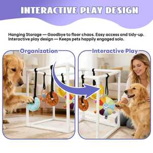 Juguete Colgante para Perros, Gimnasio de Juego y Ejercicio para Mascotas, Estructura de Tubos de PVC, Gran Venta - Product Image 2
