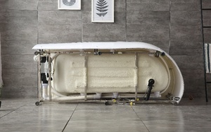Vente en gros Baignoire de massage avec jaccuzzi <span class=keywords><strong>Sex</strong></span> Baignoire autoportante d'intérieur Baignoires simples Salle de bain de trempage - Product Image 3