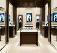 Grande vitrine à bijoux avec éclairage LED et dimensions personnalisables