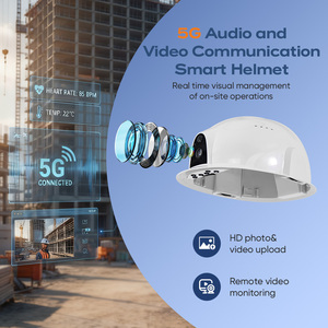 Caméra de sécurité pour <span class=keywords><strong>casque</strong></span> avec alarme SOS, GPS, étanche IP66, anti-explosion, 5G, IOT avancé, vidéo et <span class=keywords><strong>audio</strong></span> numériques moniteurs globaux, anti-vibration - Product Image 2