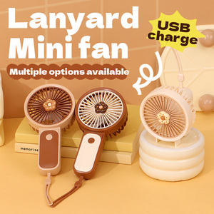 Dd8134i Dễ Thương Hoa có thể gập lại quạt cầm tay có thể sạc lại di động Mini Fan nhà máy bán buôn Quạt nhỏ với dây buộc - Product Image 2