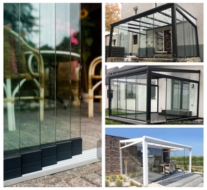 Verrière de jardin en aluminium néerlandaise avec mur coulissant en verre pour véranda - Product Image 2