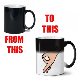 Magic Coffee Mugs Friends Gifts Temperature Heat Sensitive Creative <strong>OK</strong> Color Changing Mug Kawaii <strong>Cups</strong> Unusual Tea <strong>Cup</strong> Travel - Product Image 4