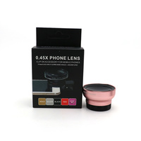 Objectif de caméra externe pour Smartphone Universel 37mm Selfie 0.45x Grand Angle Macro Grand objectif de caméra pour téléphone portable et table