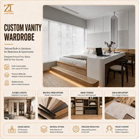 Lit plateforme Tatami intégré de style crème moderne Elite avec bureau d'étude et fond mural à lattes pour petit appartement – Idéal pour les projets.