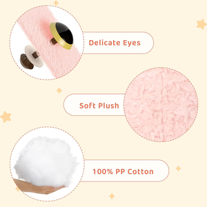 Peluche Personalizzato di Coniglio Rosa con Orecchie Lunghe, Morbido Pupazzo Animale Abbraccabile per Bambini, Coniglio Cartoon Grande 18 Pollici - Product Image 2