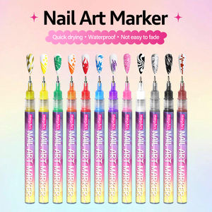 ปากกาเจลเพ้นท์เล็บถาวร หัว 0.5 มม. ขายส่งจากโรงงาน ปากกาเจาะสำหรับติดเล็บอะคริลิคสำเร็จรูป สำหรับตกแต่งเล็บด้วยตัวเอง - Product Image 2