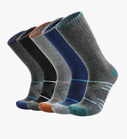 Chaussettes décontractées pour hommes en coton peigné 200N de qualité supérieure, avec logo personnalisé, antibactériennes, respirantes et à soutien de la voûte plantaire.