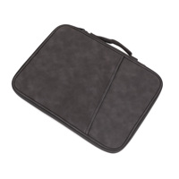 Funda para Portátil de PU con Bordado Personalizado para 13-14 Pulgadas, Bolsa para Computadora con Múltiples Bolsillos, Resistente a Arañazos e Impermeable para Pedidos al por Mayor