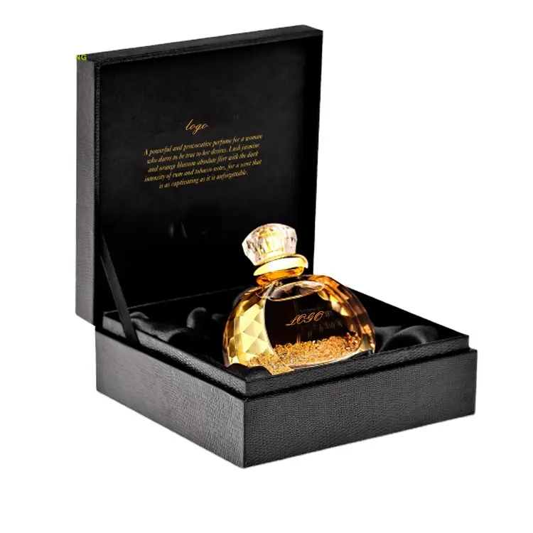 Penjualan Laris Pabrikan Desain Kustom Dibuat Kotak Kardus Parfum Kaku dengan Kemasan Hadiah Logo