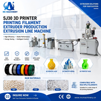 Machine d'extrusion de filament d'impression 3D SJ30 6KG/H pour PETG, ABS, TPU, TPE, PA, avec enroulement impeccable et ligne d'extrusion soignée