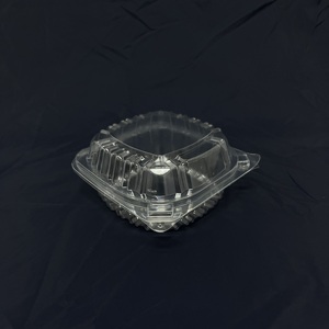 חומרים ממוחזרים בגודל קטן ממוחזר תיבות המבורגר פלסטיק מכסה לקחת מכולות מזון חד פעמיות - Product Image 1