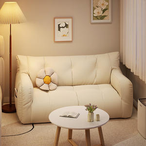 Sofá de tela cuadrado con relleno de espuma, cómodo sofá para sala de estar, dormitorio o alquiler. - Product Image 4