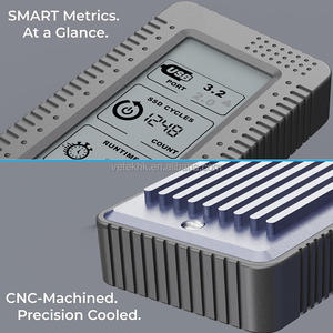 Carcasa para SSD NVMe M2 con Pantalla LCD, Aleación de Aluminio y Material ABS, USB C-C/C-A, Chipset REALTEK RTL9210 - Product Image 6