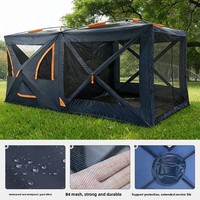 Tente de Luxe Automatique à Ouverture Rapide, Double Couche, Deux Chambres, Quatre Saisons, Imperméable, en Maille Double, pour l'Extérieur, Nouveauté 2026, Vente en Gros