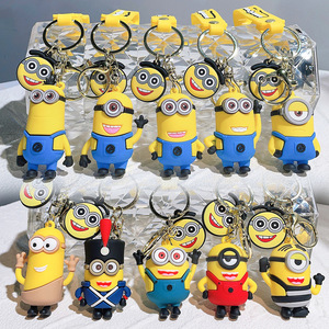 Cartoon Keychain <strong>Minion</strong> Despicable Me Cute Silicone Car Keychain Figurine American Style Gift Wholesale - Product Image 1