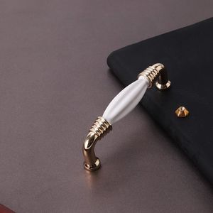 Wholesale Bedroom Gold <strong>Ceramic</strong> Dresser Kitchen Cabinet <strong>Knob</strong> Pulls Handle <strong>Ceramic</strong> White <strong>Cupboard</strong> Drawer Wine Wardrobe Handles - Product Image 4