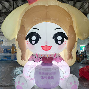 Muñeco de personaje creativo de dibujos animados inflable gigante, decoración de Mascota de celebridad inflable personalizada - Product Image 2