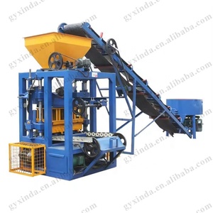 Semi Automatic 3 Phases Powered Cement Solid <strong>Block</strong> <strong>Machine</strong> QT 4-26 Brick Making Machinery From <strong>China</strong> - Product Image 1
