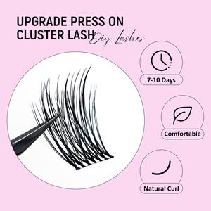 डिय क्लस्टर ने निजी लेबल को झूठा पलकों के थोक क्लस्टर के तारों का विस्तार - Product Image 4