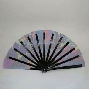 Éventail en bambou personnalisé de 33 cm, grand format, écologique, peint, style Tai Ji Kung Fu, pour la décoration intérieure ou l'artisanat de festival - Product Image 4