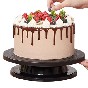 Plateaux tournants en plastique robustes pour la décoration de pâtisseries et de gâteaux - Product Image 1