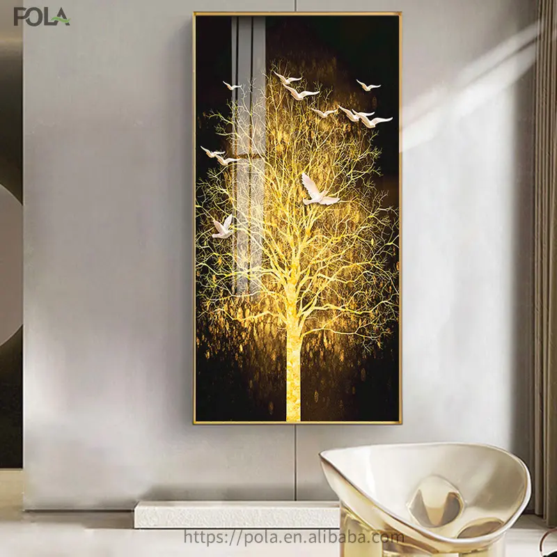 Nordic Canvas Schilderij Abstracte Woonkamer Gouden Kunst Muur Foto 'S Bedrukt Slaapkamer Eetkamer Interieur Uningelijst Poster Art