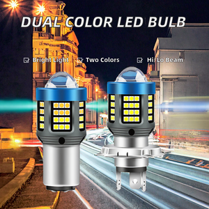 Kevanly Motor133 Lampadina LED Bicolore 12V 32V per Faro Moto, Abbaglianti/Anabbaglianti <span class=keywords><strong>H4</strong></span> BA20D P15D, Faretto ad Alta Luminosità - Product Image 2