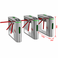 Hot Sale High Security Tripod Turnstile Gate 304 Stainless Steel Automatic Pedestrian Access Control Barrier for Office