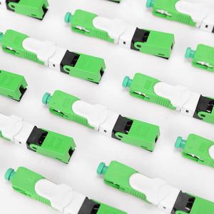 หัวต่อไฟเบอร์แบบฝังเร็ว ESC250D ชนิด SC/UPC/APC วัสดุ PVC ความยาว 52 มม. ค่าการสูญเสียการแทรกต่ำ สำหรับสายดรอป FTTH - Product Image 1